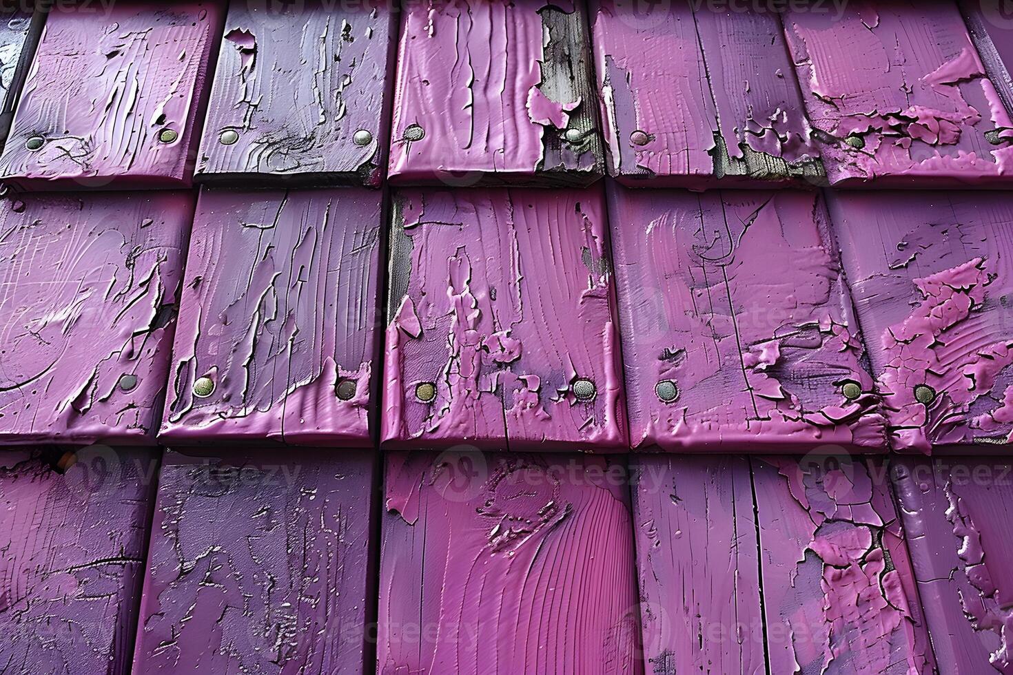 Weathered Purple Wood Tiles with Peeling Paint Texture for Rustic Design Projects photo