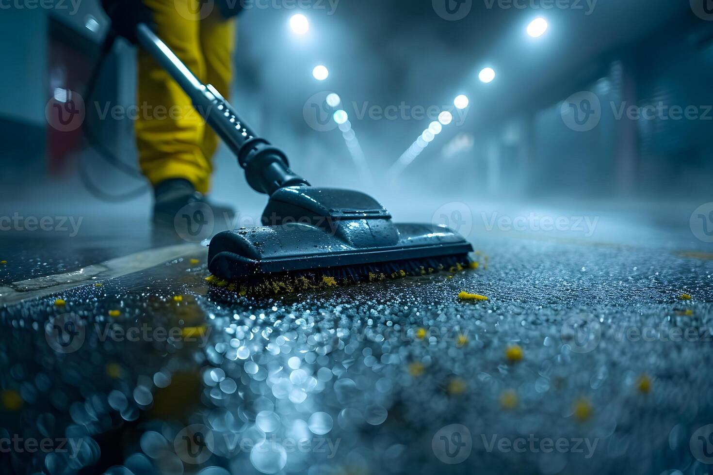 Professional Steam Cleaning in Urban Environment for Industrial Maintenance photo