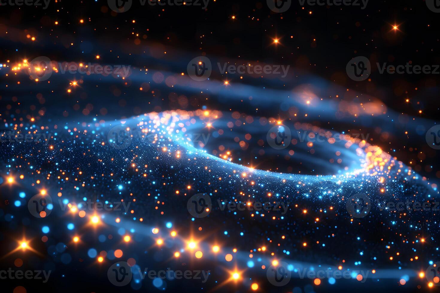 Cosmic Waves and Stardust Abstract Space Art for Posters and Backgrounds photo