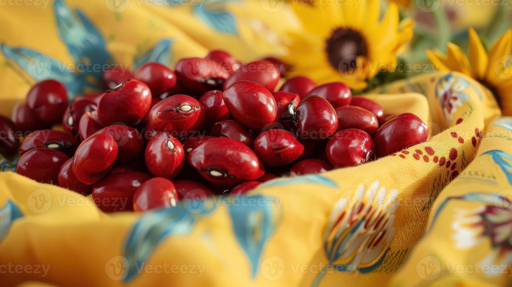 A bunch of red beans photo