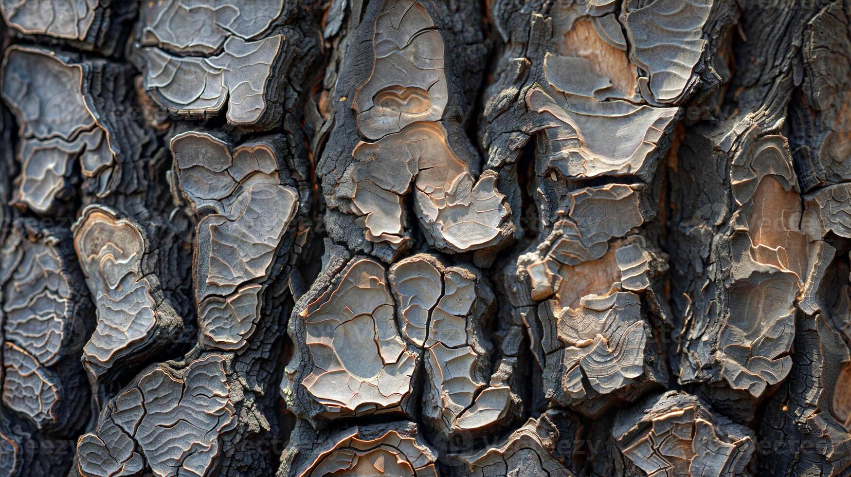 A close up of a tree with bark photo