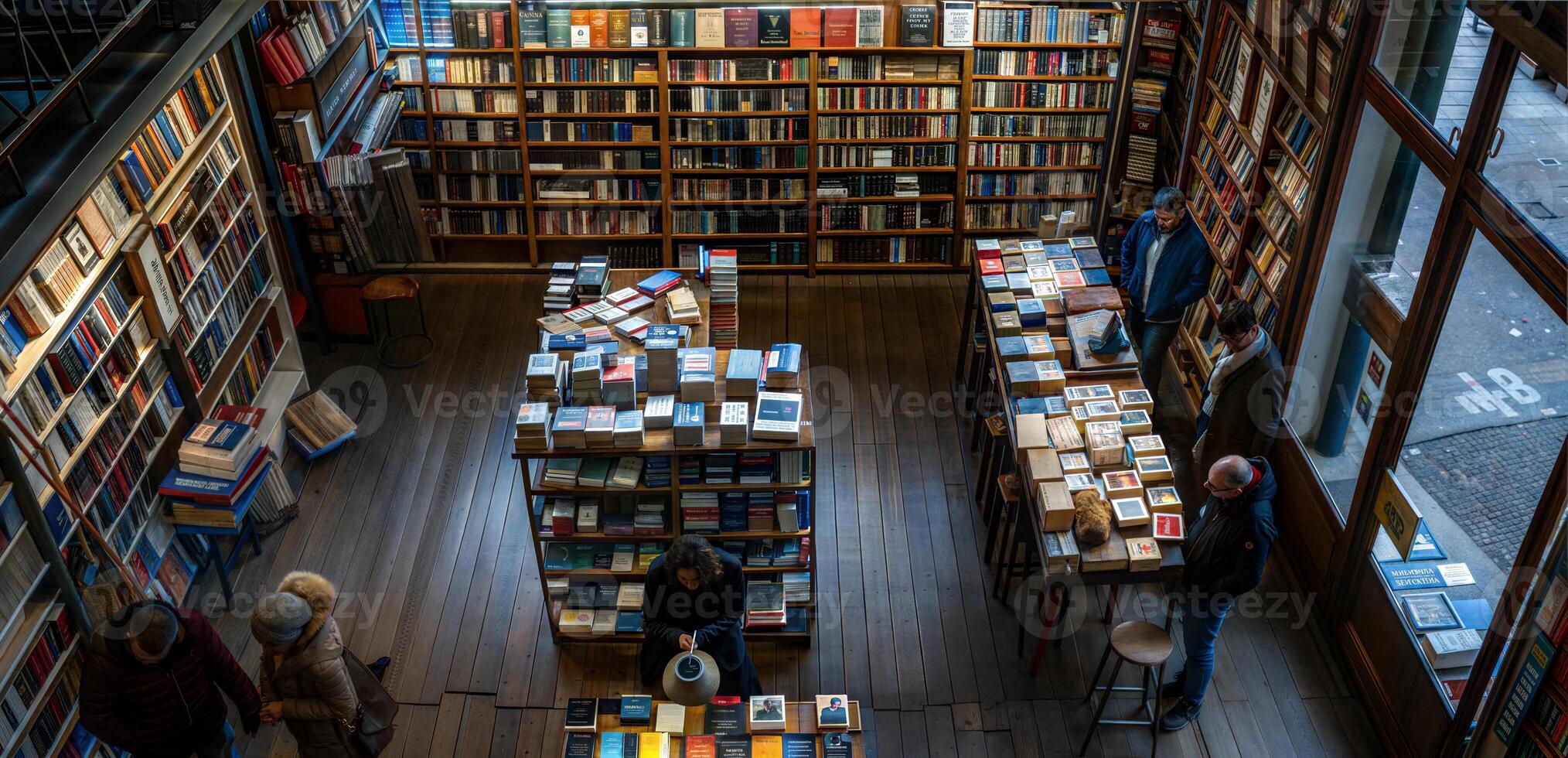 A book store with people in it photo