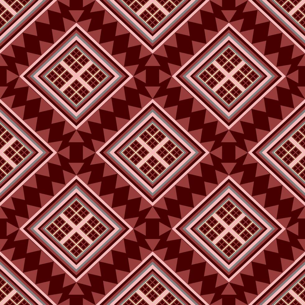 Vintage abstract geometric seamless Thai pattern. vector