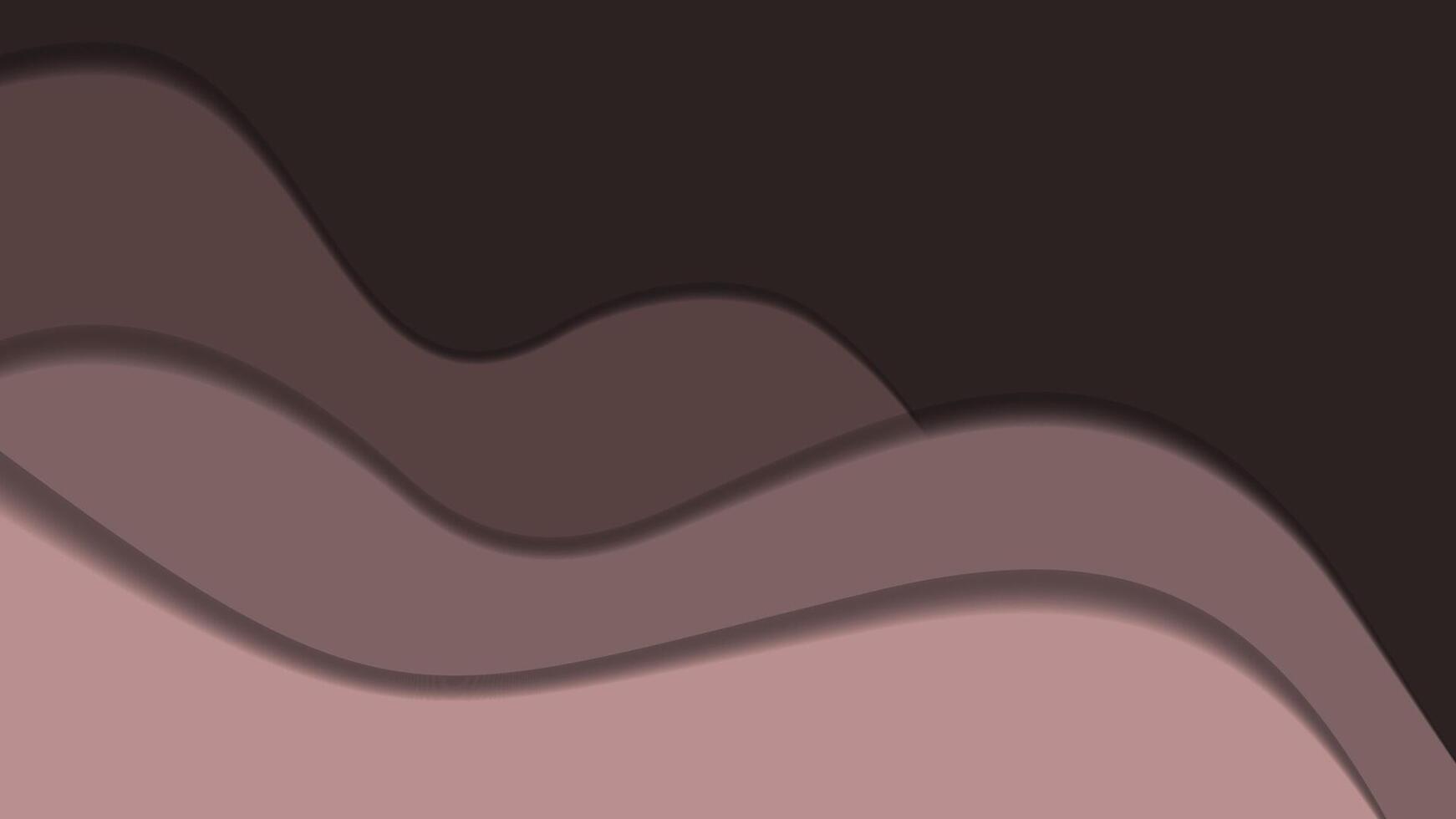 A pink and brown background with waves vector