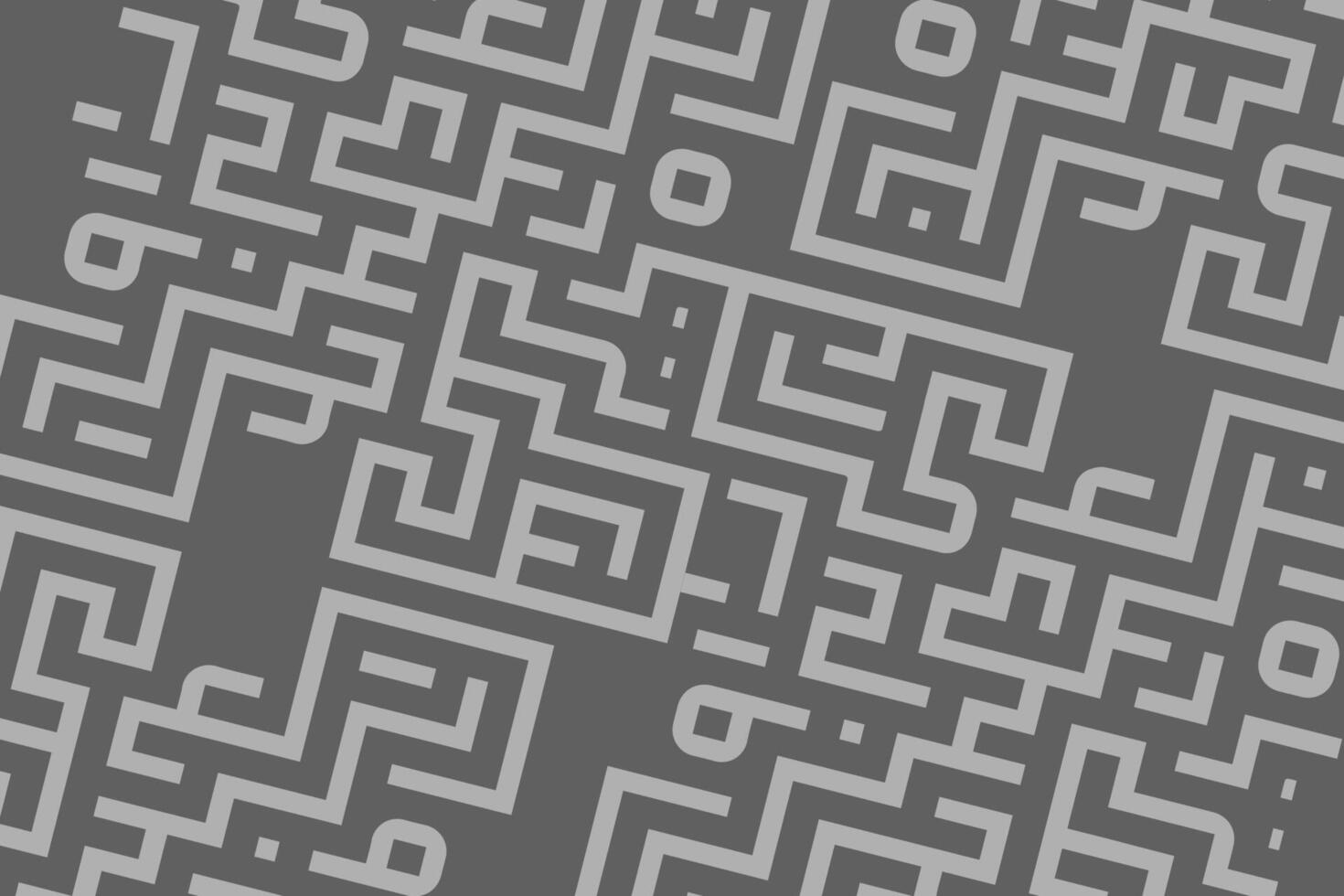 Intricate maze design featuring geometric patterns on a gray background vector