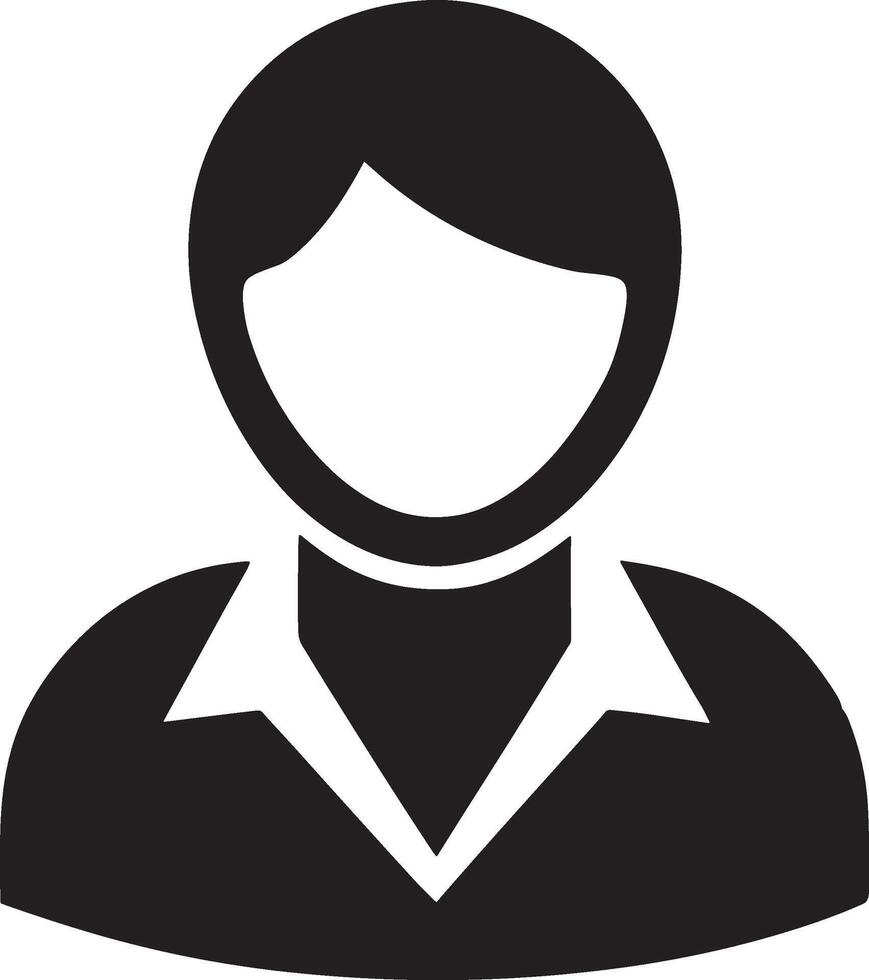 User person icon silhouette illustration vector