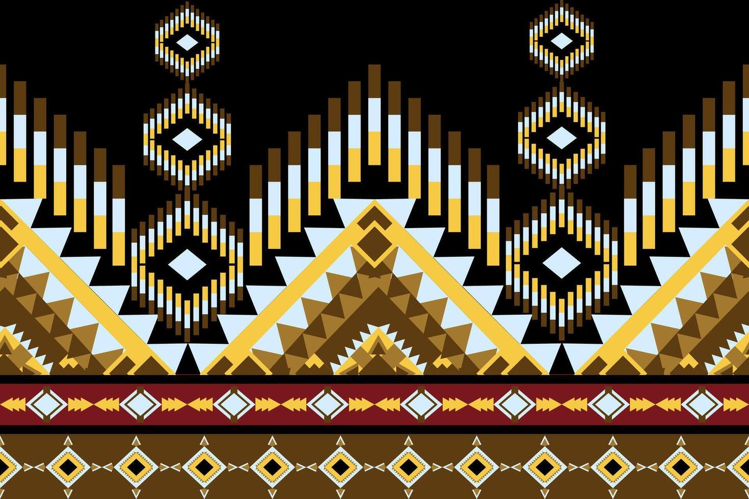 Native pattern indian ornament pattern Geometric Ethnic pattern, Native American tribal fabric vector