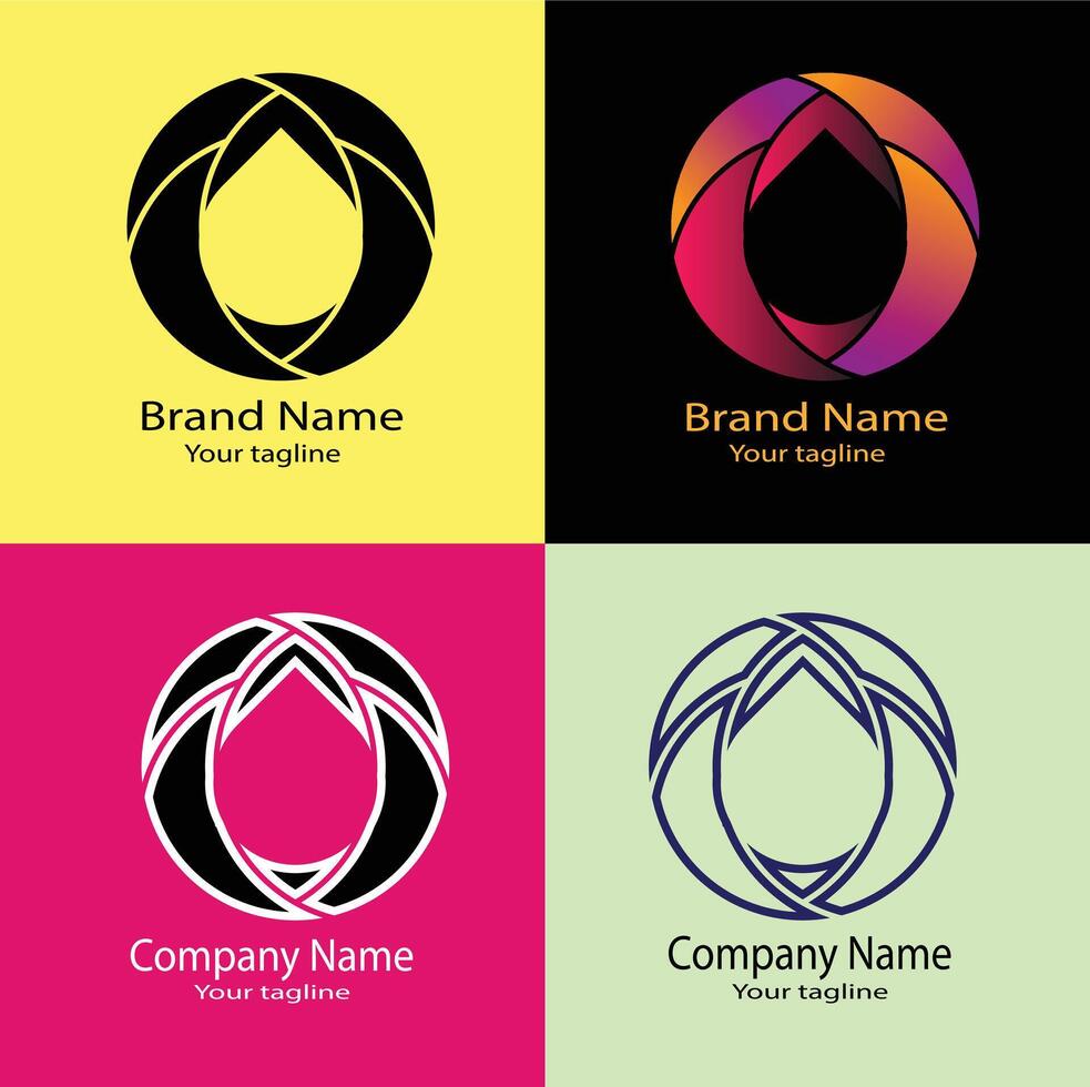 Best Unique Simple Abstract Business Logo for Company or Own Shop. vector