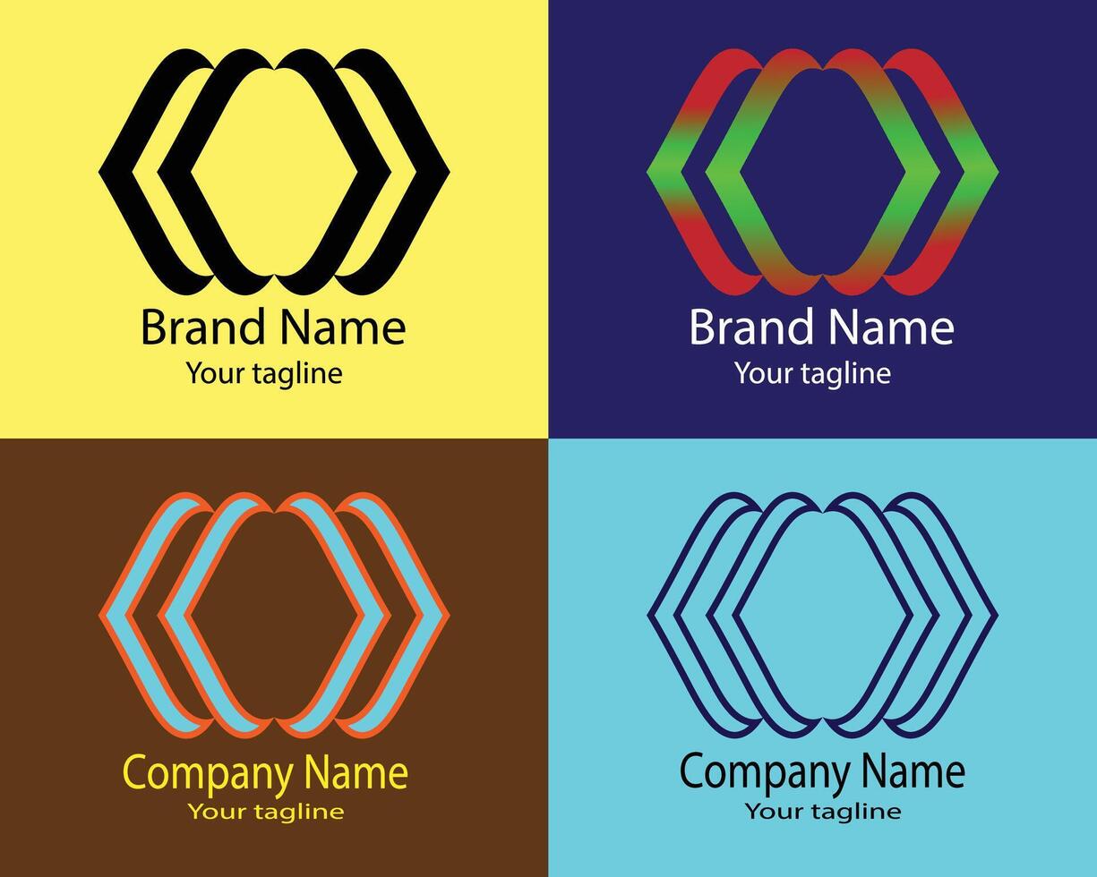 simple abstract logos vector