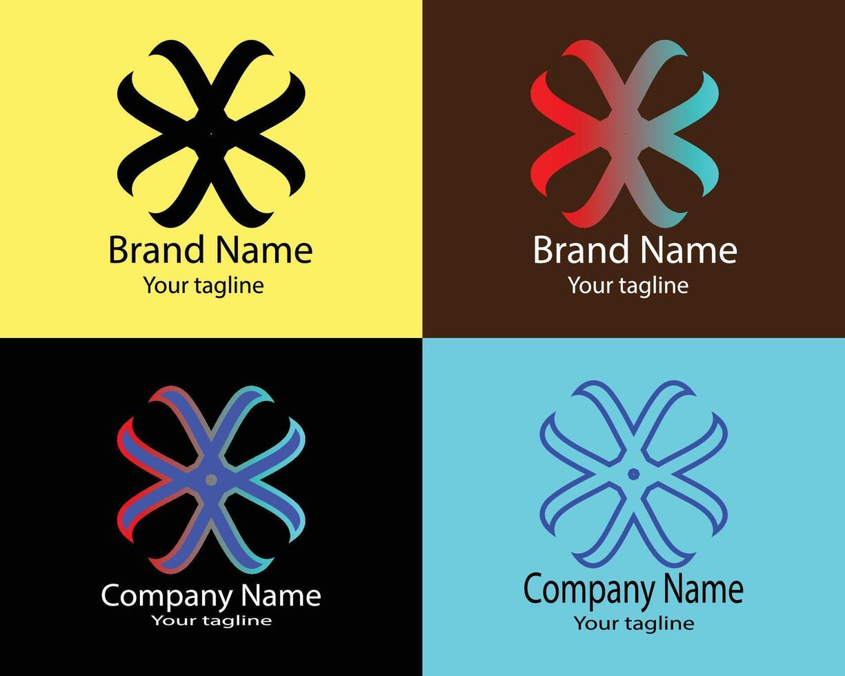 simple abstract business logo for company or own shop. vector