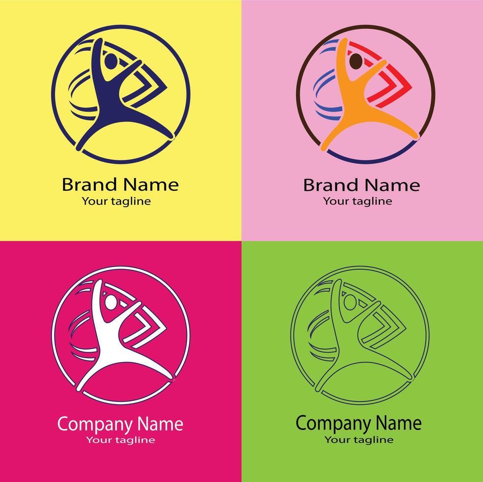 Best Unique Simple Abstract Business Logo for Company. vector