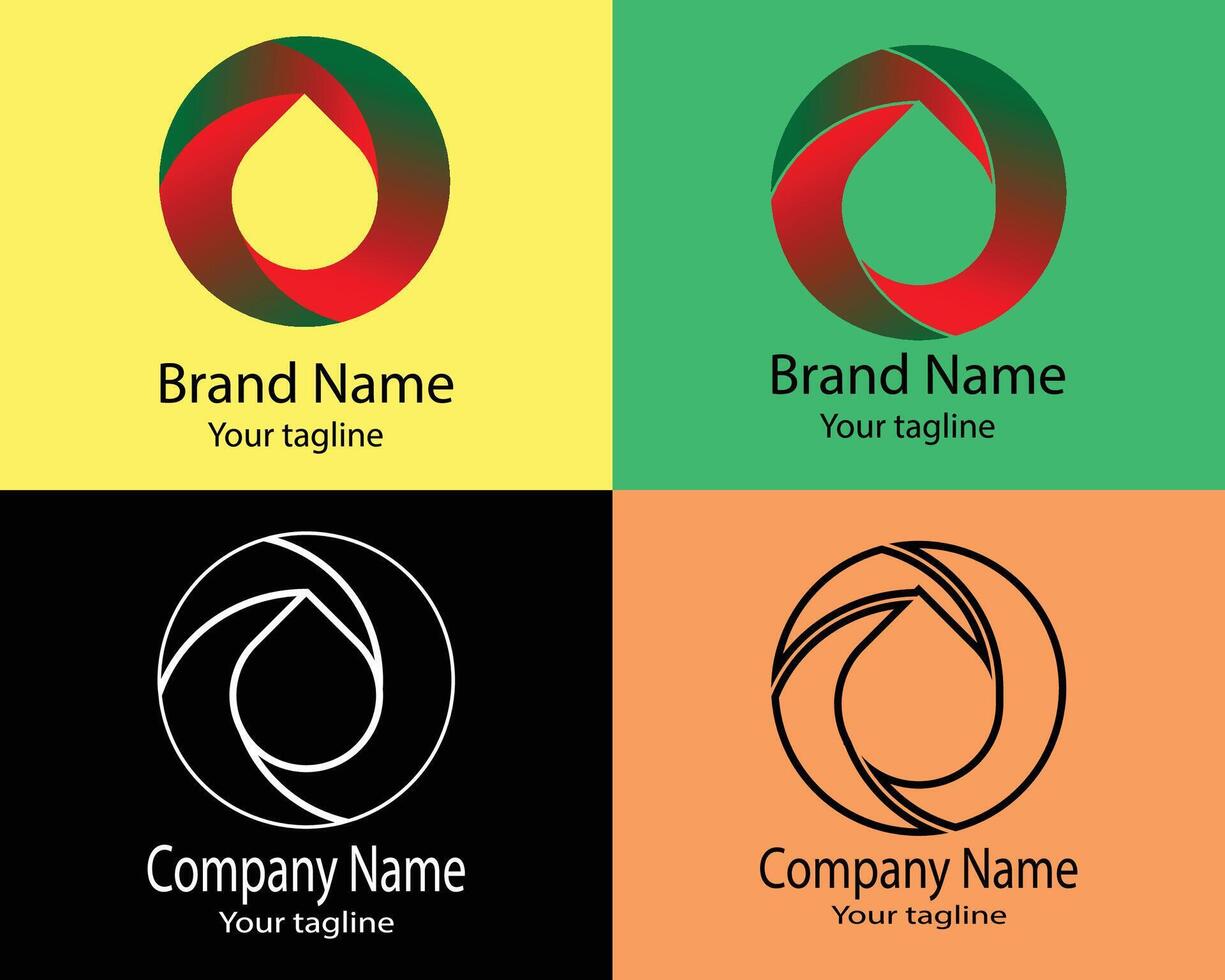 Best modern simple abstract business logo for company vector