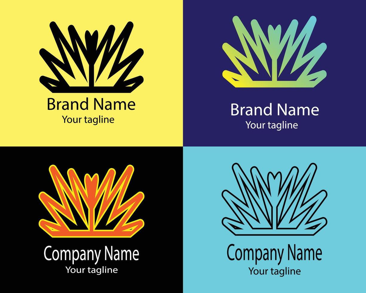 Best digital unique simple abstract business logo for company vector