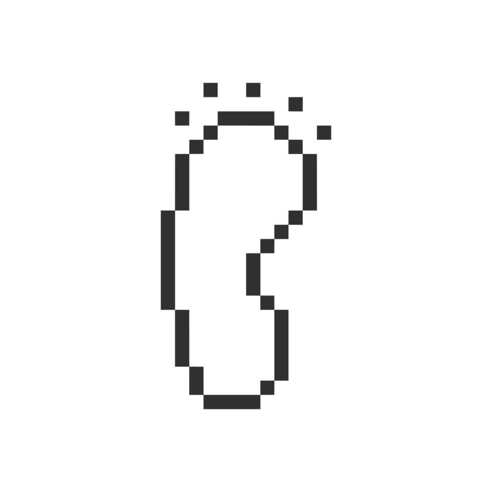 feet outline gesture vector
