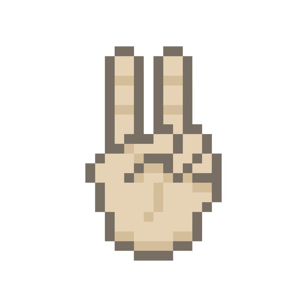 peach sign gesture vector