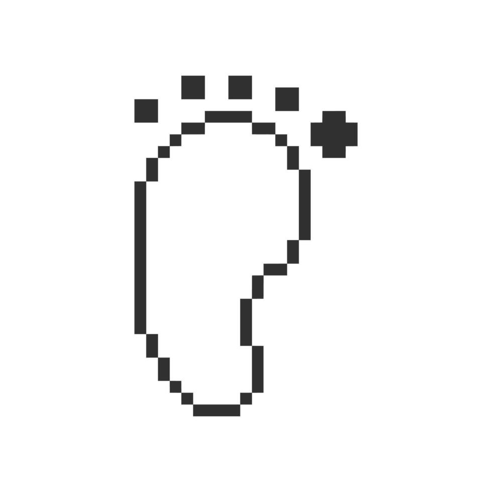 foot outline simple vector