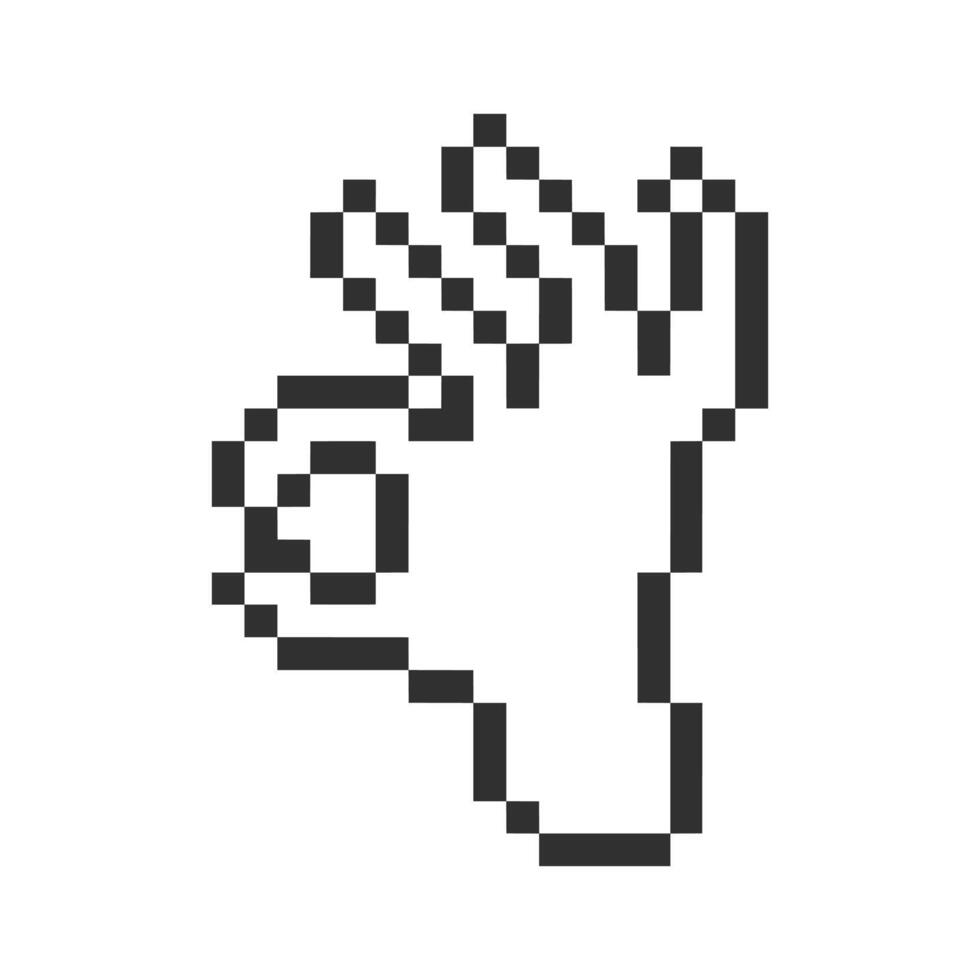 okay yes hand vector