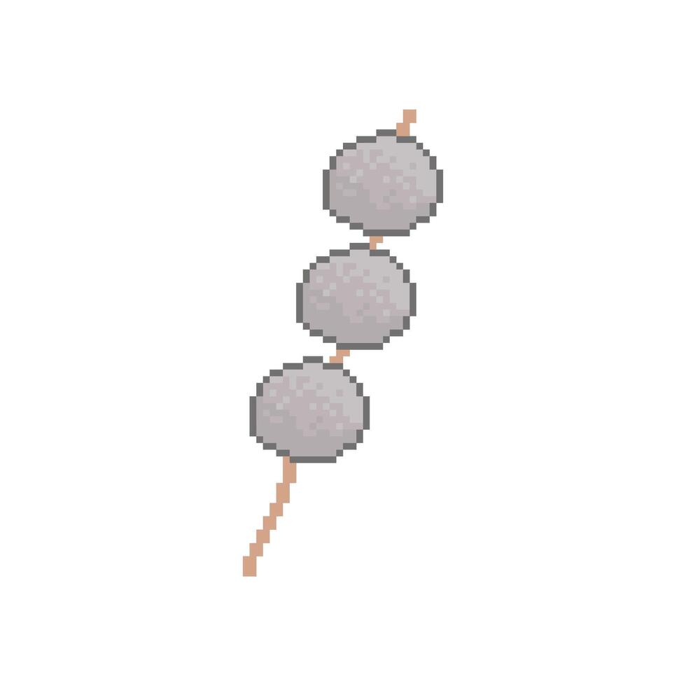 meatball in a stick vector