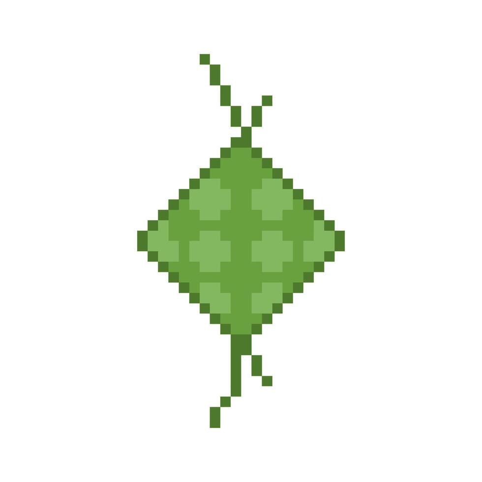 cute little ketupat for eid vector