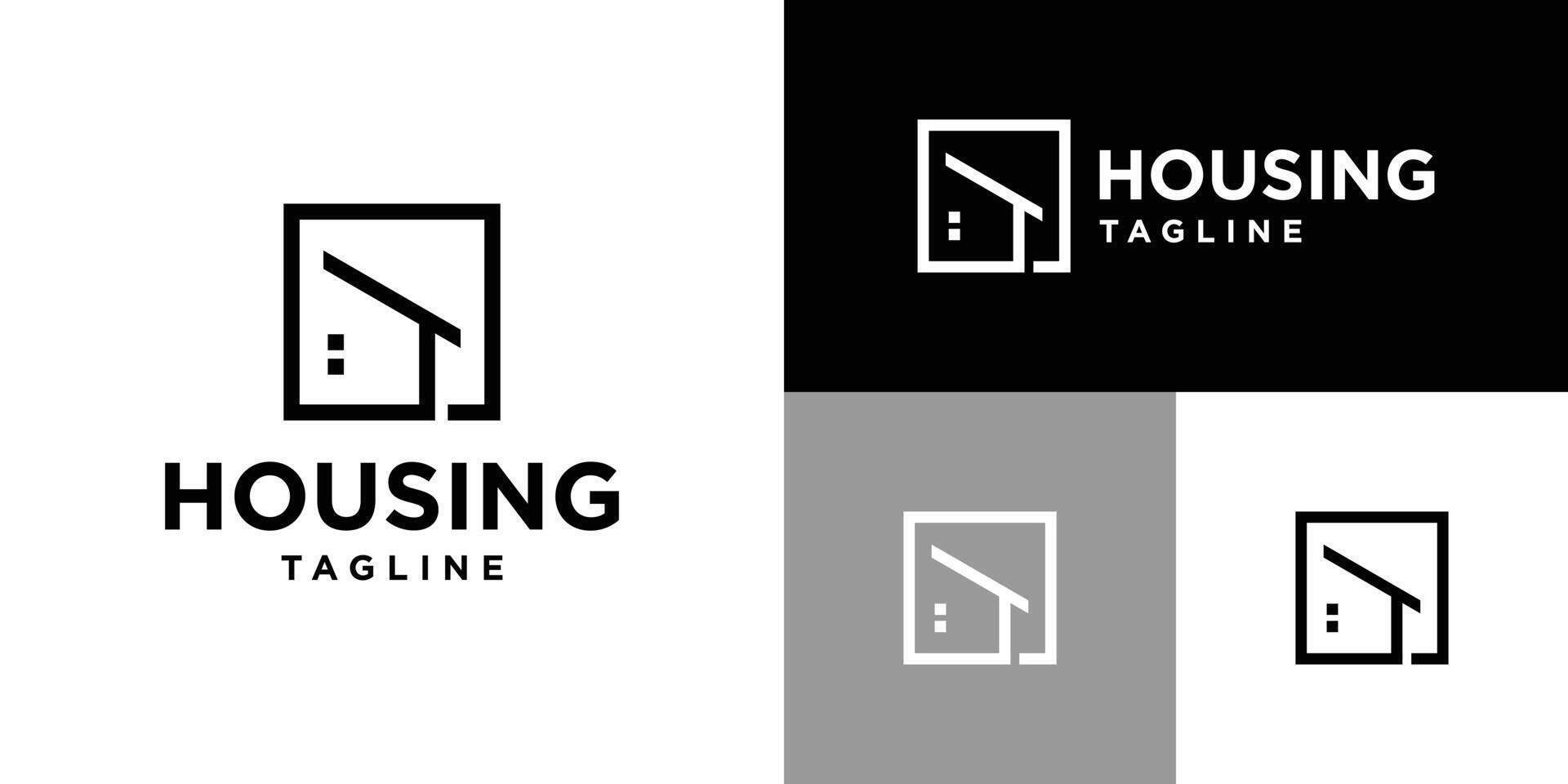 Design template of coffee bean logo simple house. Lodging, housing, hotel, life. Icon symbol EPS 10 vector