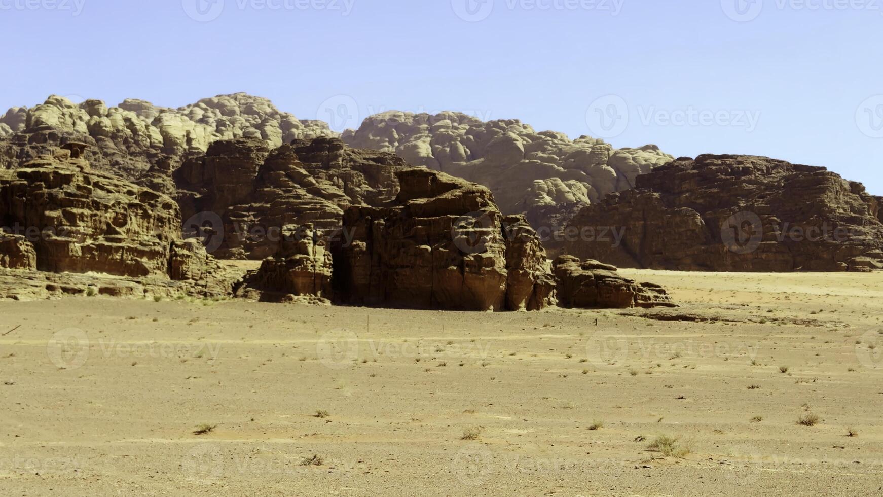 Experience the stunning desert landscape of Wadi Rum in Jordan with awe inspiring views. Action photo