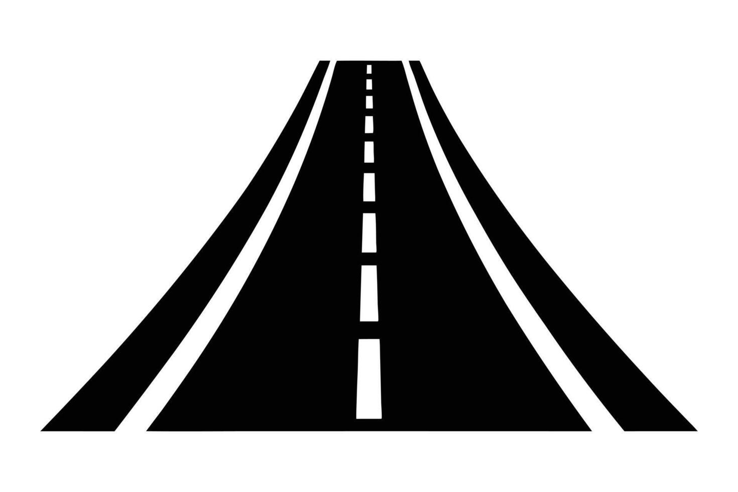 road illustration icon set vector