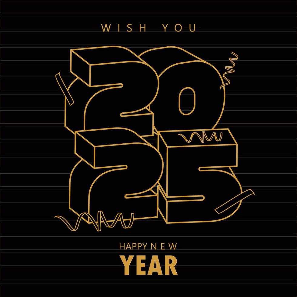 2025 new year celebration template, greeting vector