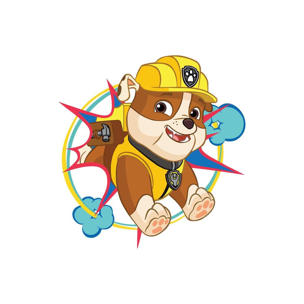 Rubble Paw Pattrol vector