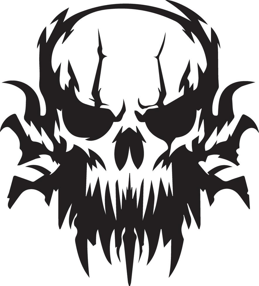 Macabre Skull Design for Spooky Occasions vector