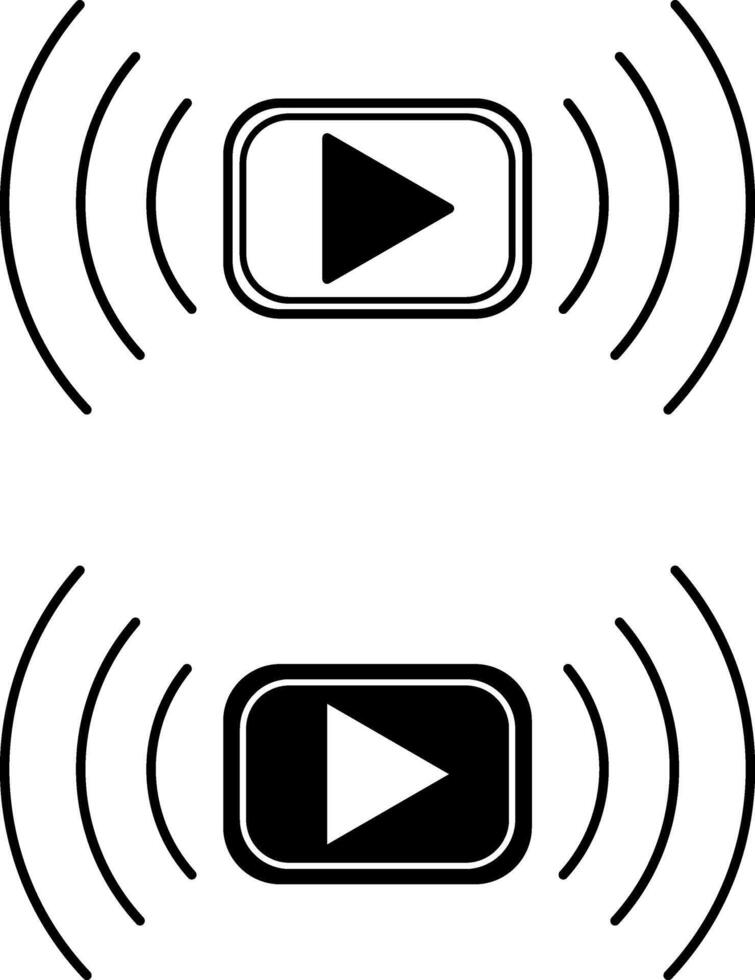 Live icons. Online Broadcast Icon. Live Broadcast, Stream. Social Networks Concept vector