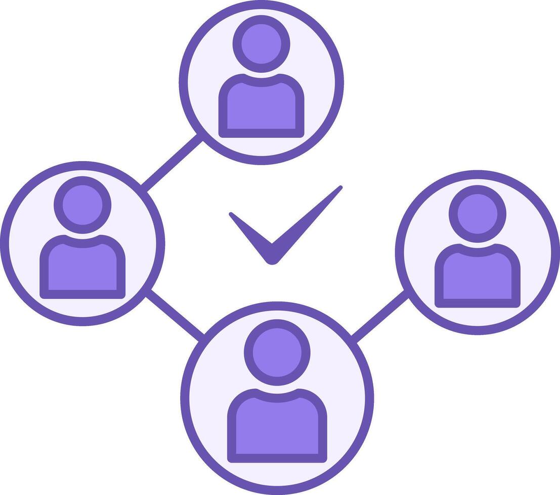 Colored Icon Connect People. Social Network Connection Icon. Global Concept of Business and Group Communication vector