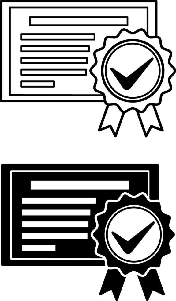 Patent icons. Black and White Icons. Patented Product Award. Registered Intellectual Property vector