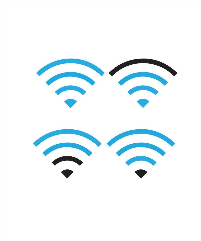 wifi icon set vector