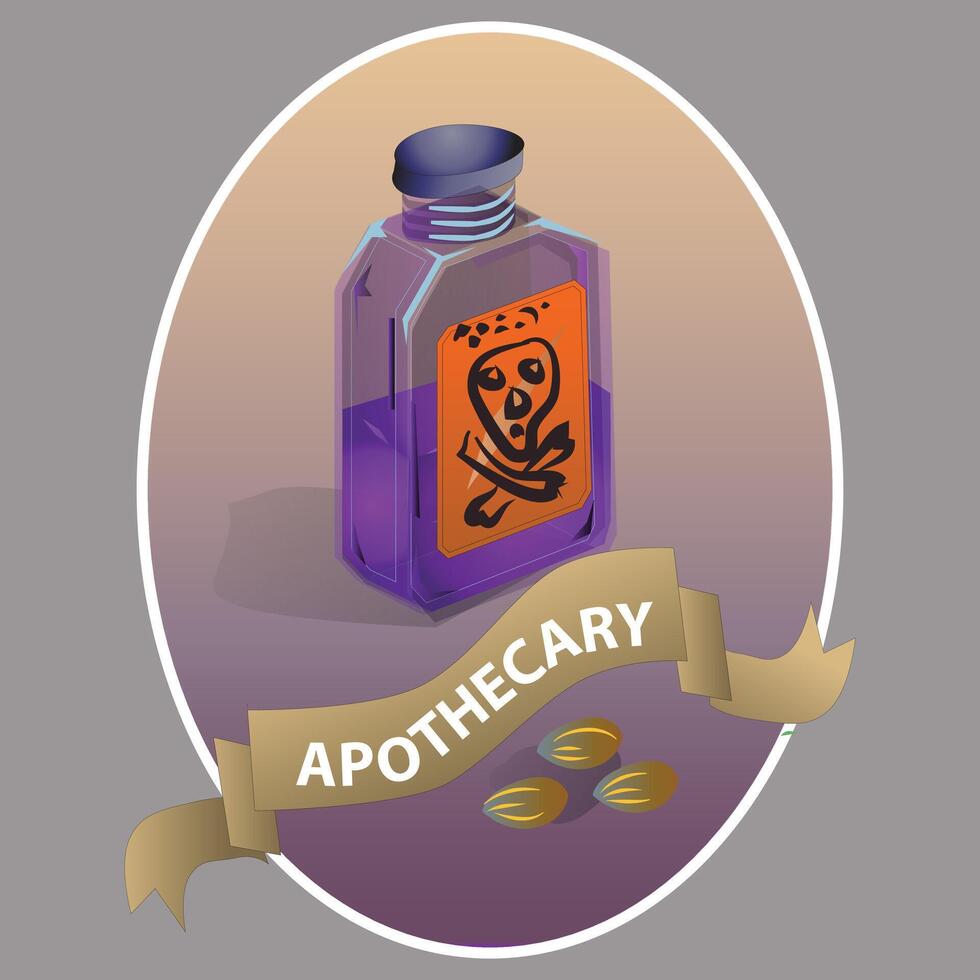Apothecary Sign and Icon vector
