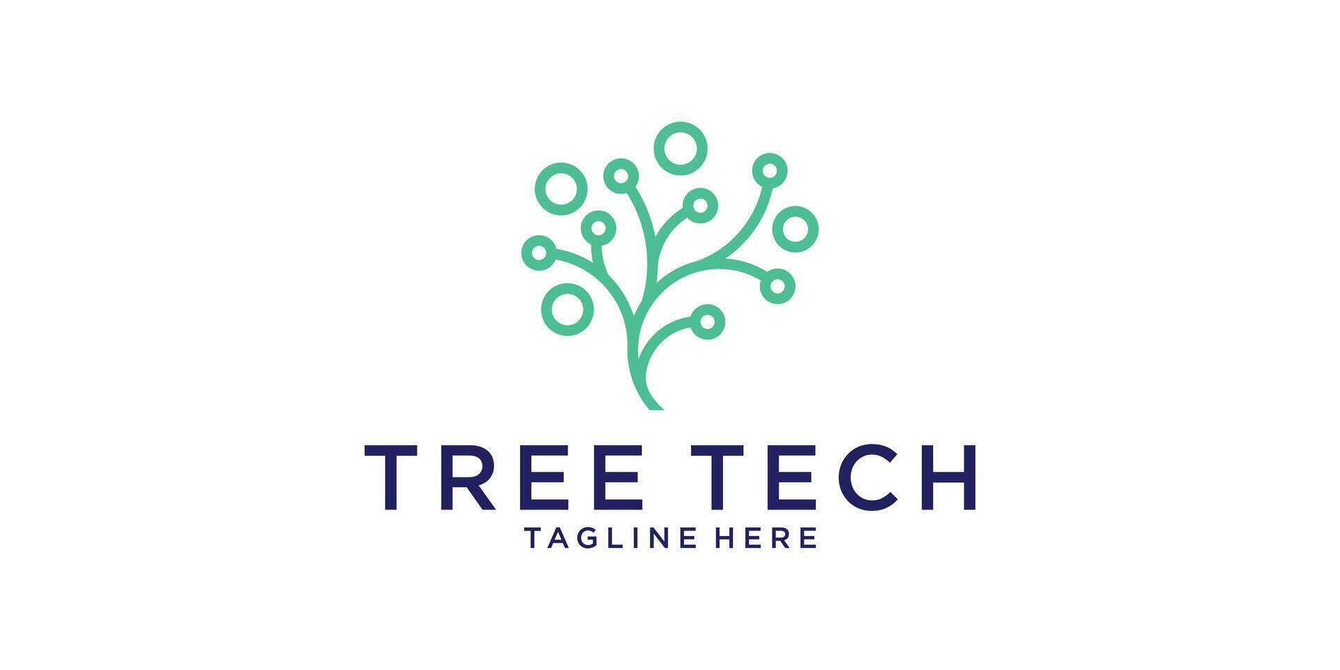 logo design tree tech,circuit,cable,connection,organic,logo design ,symbol,icon,idea,creative. vector