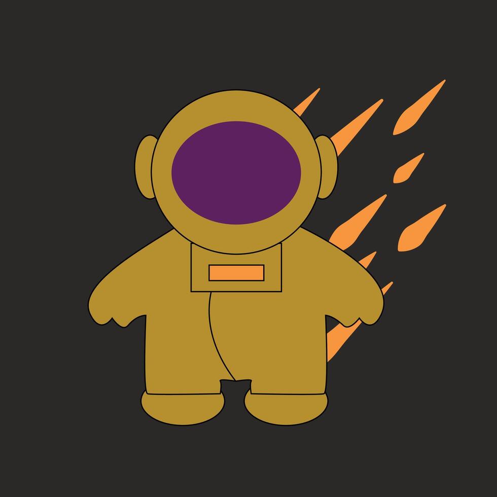 Astronaut Illustration, Astronaut boy vector