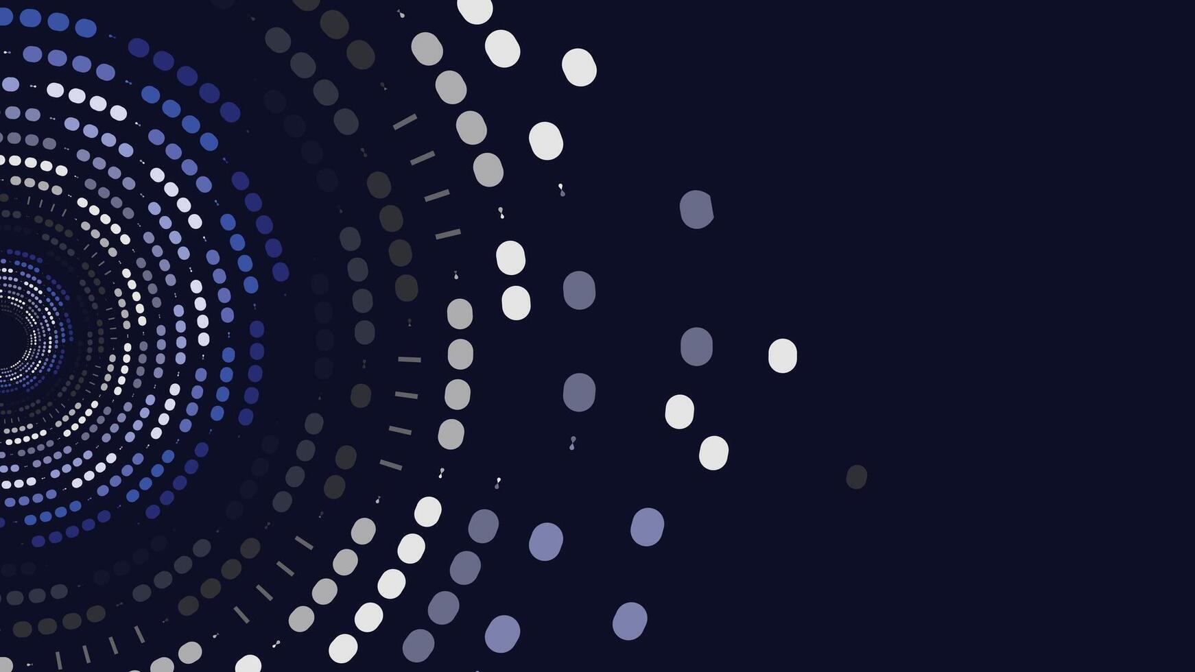 Abstract spiral vortex style background in dark blue. vector