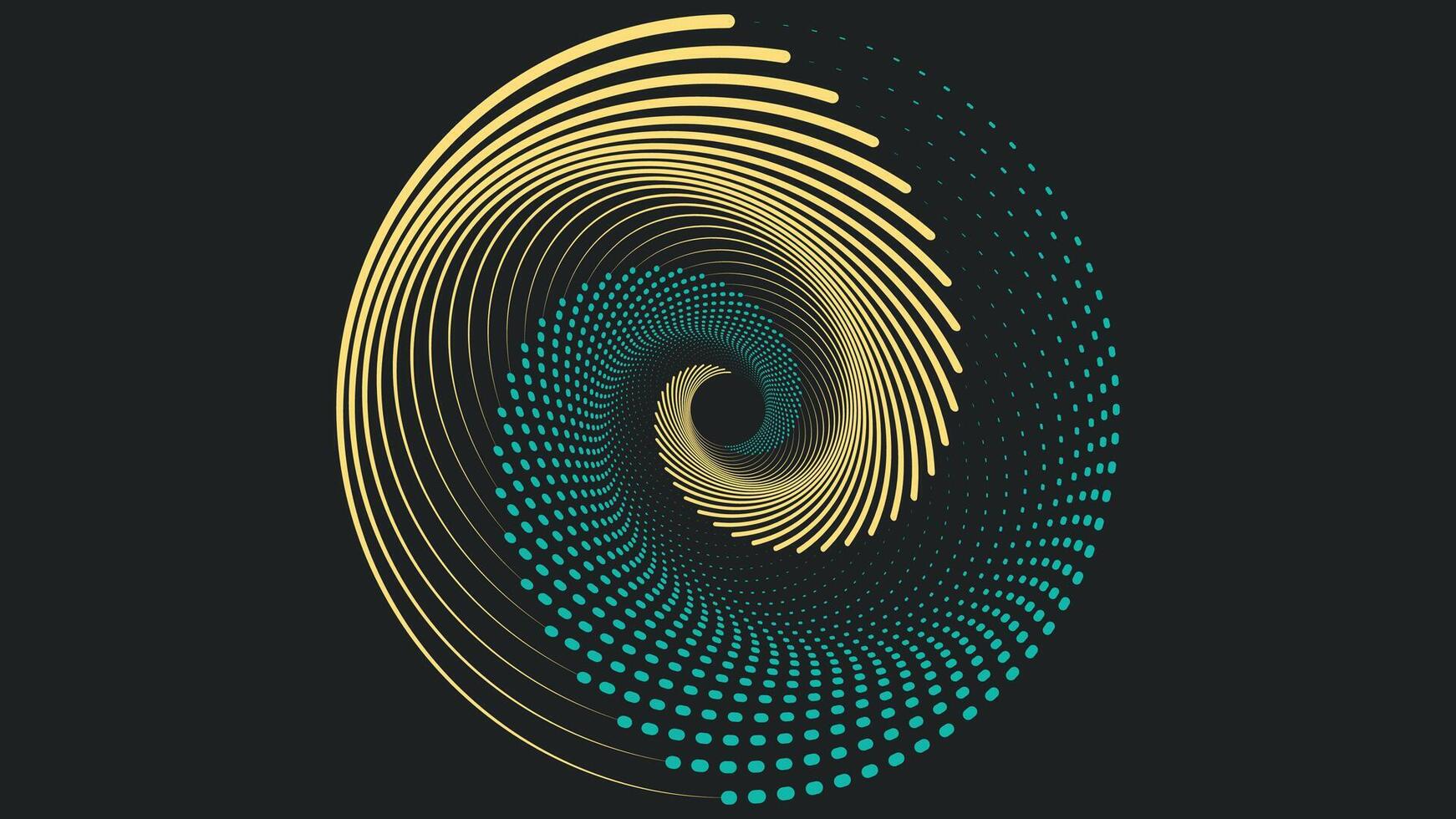 Abstract round colorful mandala in color background. vector