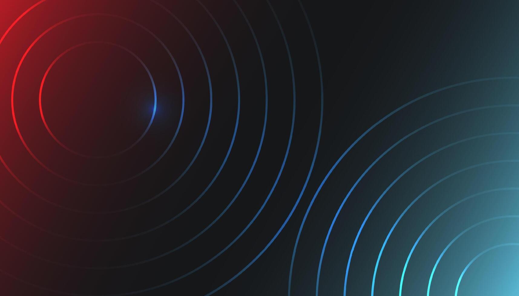 Dark abstract Background Design with colored circle shapes vector
