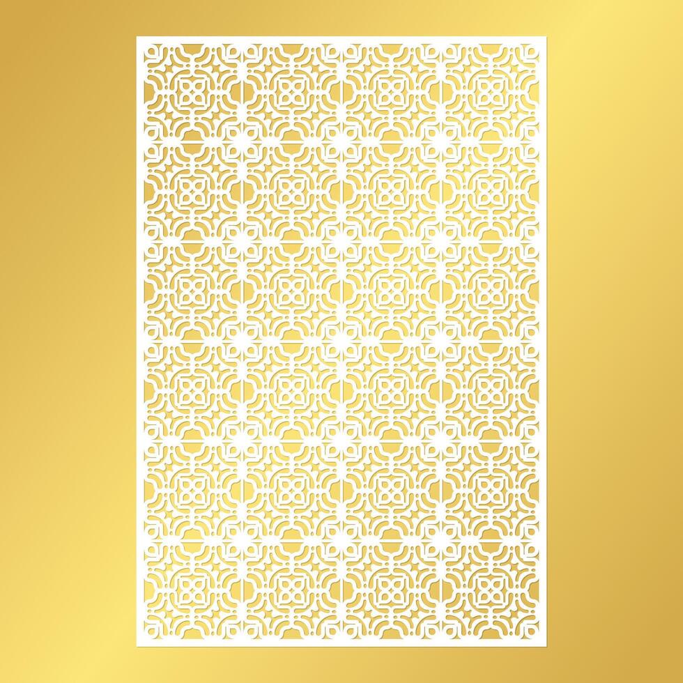 seamless die cut decorative pattern template vector