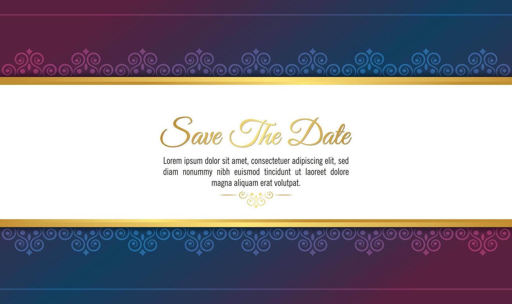 luxury invitation background style ornamental pattern vector