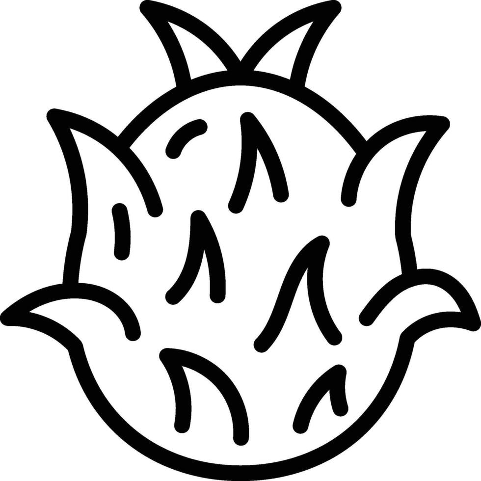 dragon fruit icon. dragon fruit symbol for your web design vector