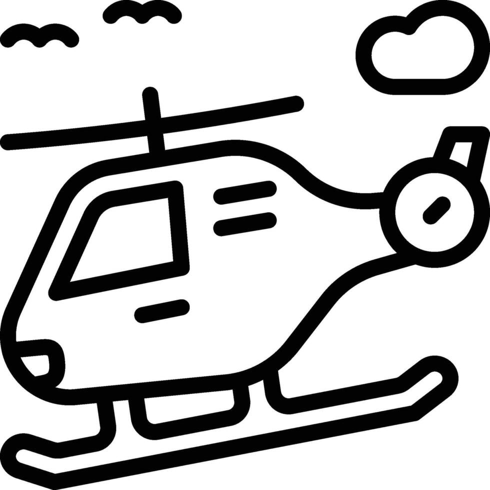 helicopter icon. Rescue Helicopter Icon vector