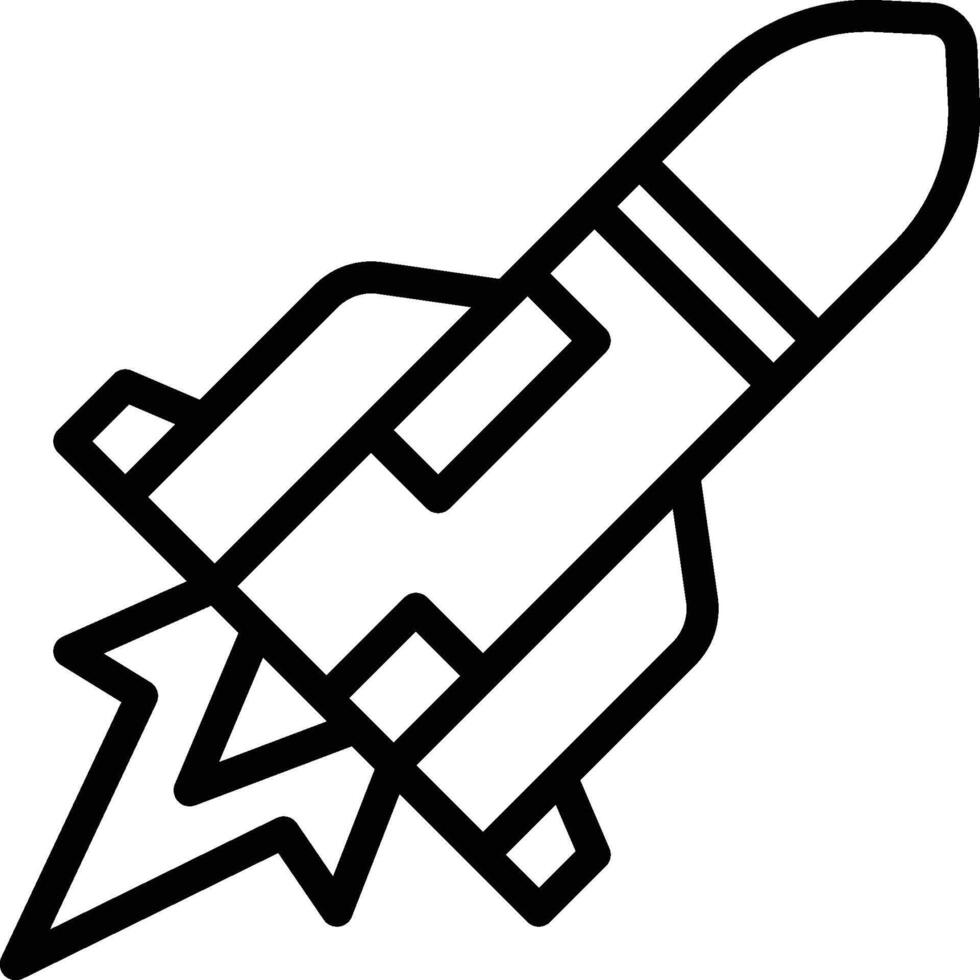 Missile Icon. Ballistic Missile Icon vector