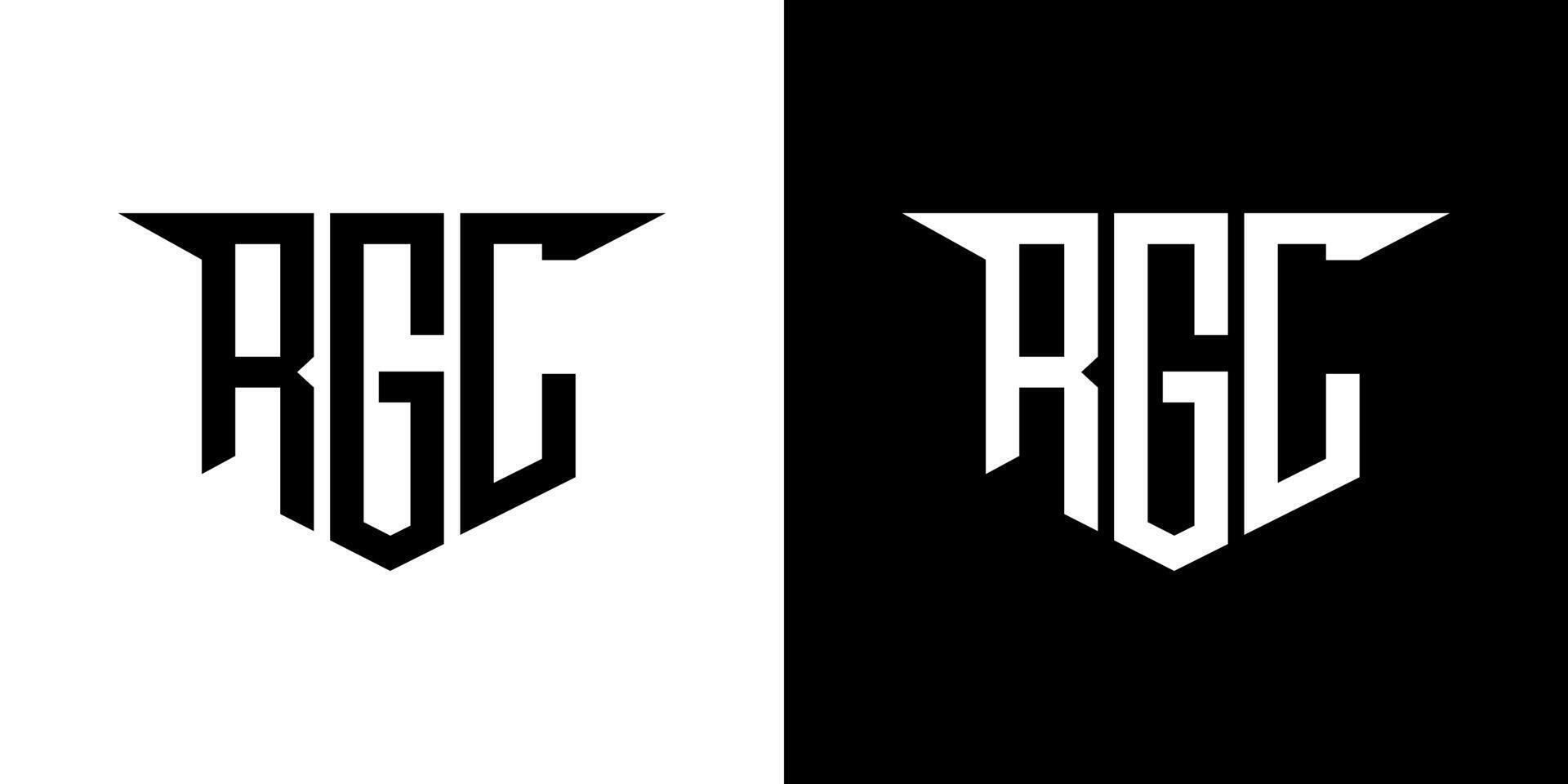 RGL letter logo design with white background in illustrator, logo modern alphabet font overlap style, calligraphy designs for logo, Poster, Invitation, etc. vector