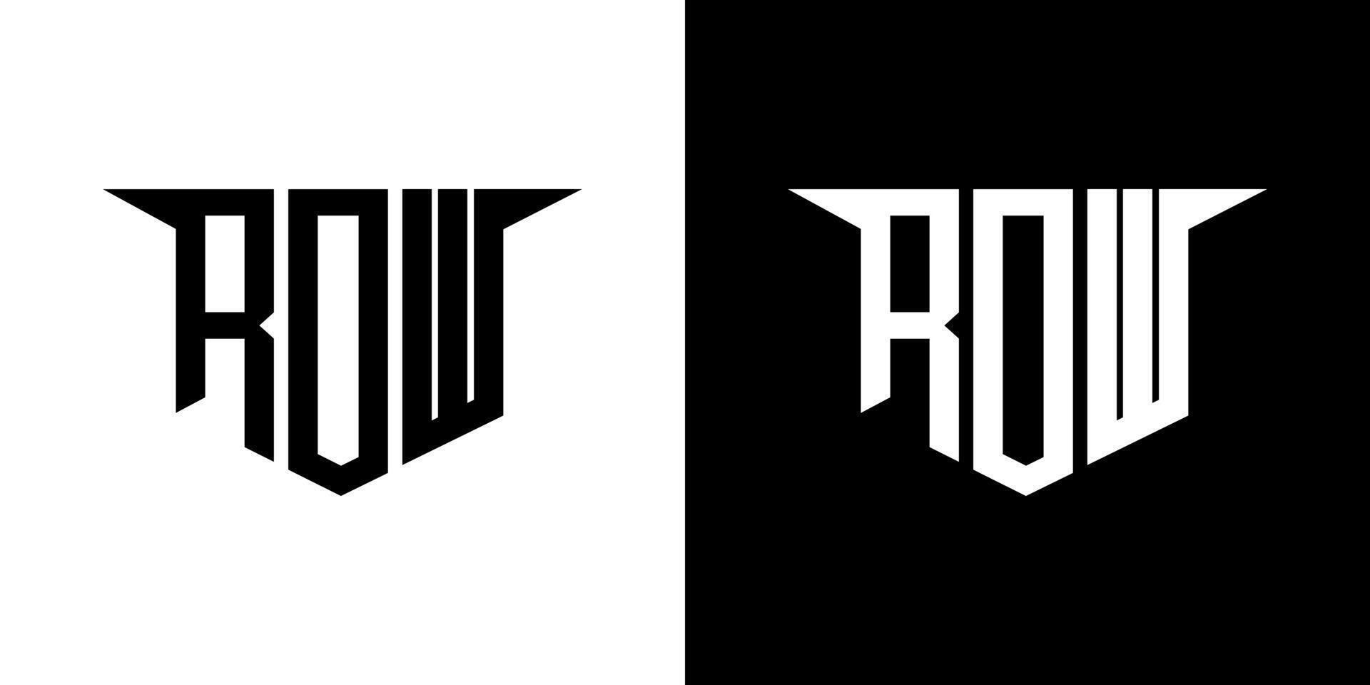 RDW letter logo design with white background in illustrator, logo modern alphabet font overlap style, calligraphy designs for logo, Poster, Invitation, etc. vector