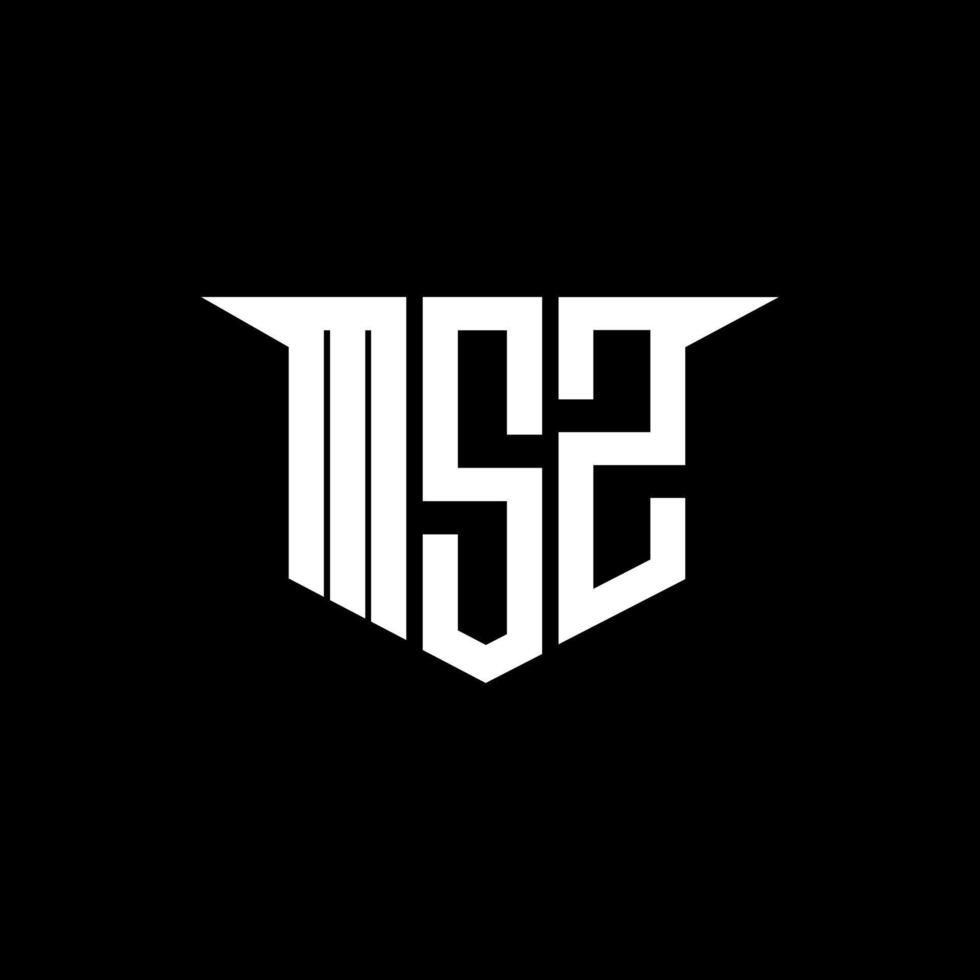 MSZ letter logo design with white background in illustrator, logo modern alphabet font overlap style, calligraphy designs for logo, Poster, Invitation, etc. vector