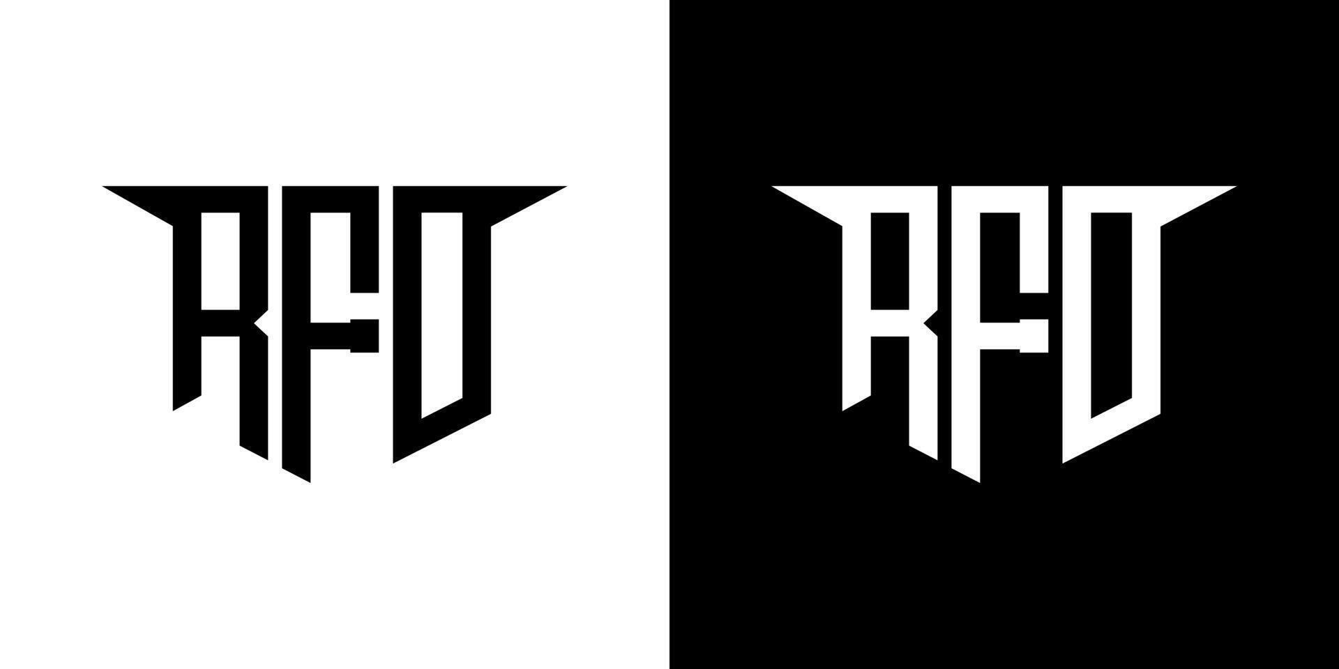radiofrecuencia letra logo diseño con blanco antecedentes en ilustrador, logo moderno alfabeto fuente superposición estilo, caligrafía diseños para logo, póster, invitación, etc. vector