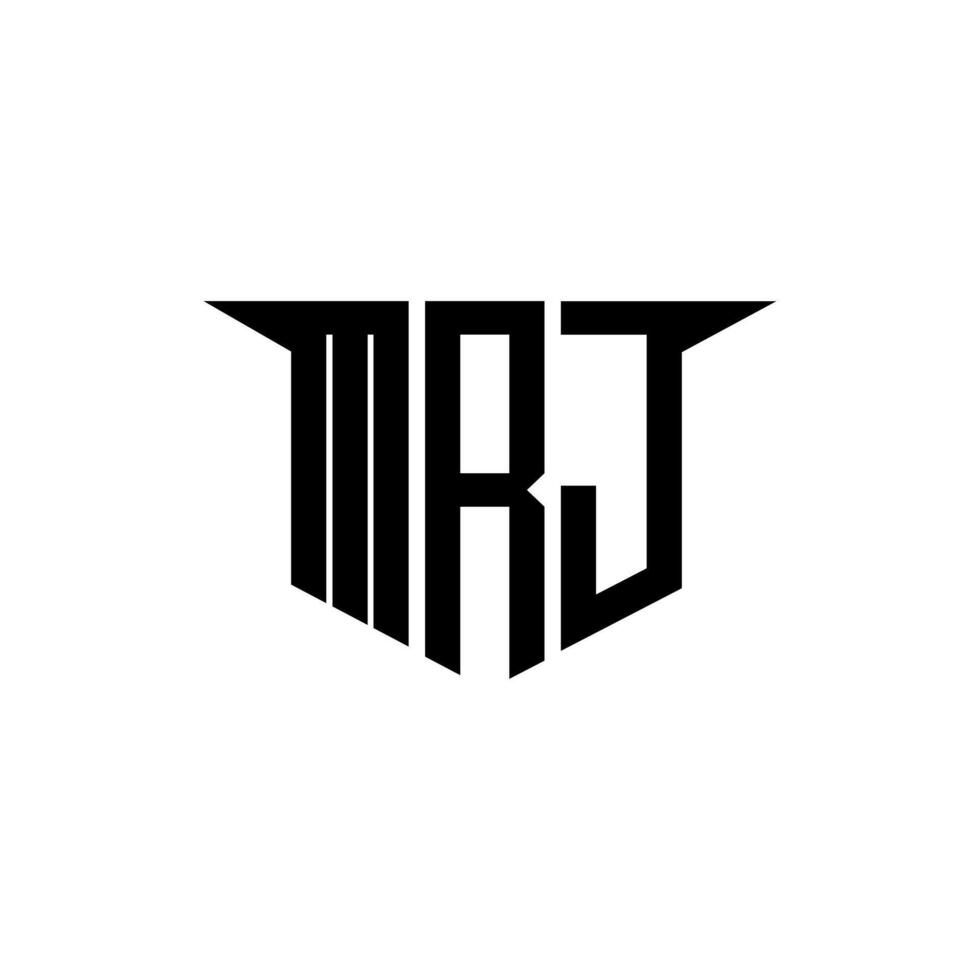 MRJ letter logo design with white background in illustrator, logo modern alphabet font overlap style, calligraphy designs for logo, Poster, Invitation, etc. vector