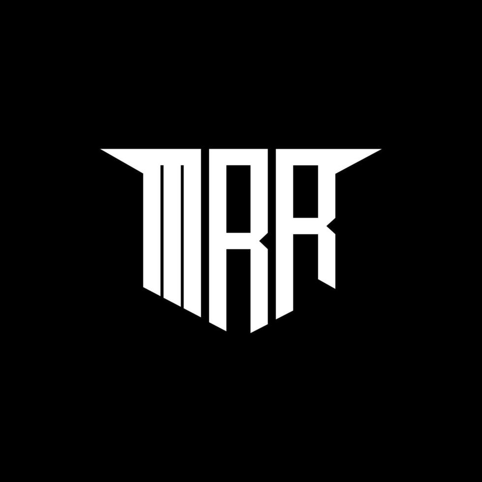 MRR letter logo design with white background in illustrator, logo modern alphabet font overlap style, calligraphy designs for logo, Poster, Invitation, etc. vector